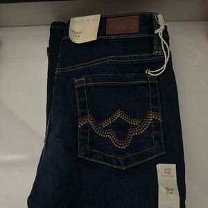 Girls size 12 boot cut jeans dark wash